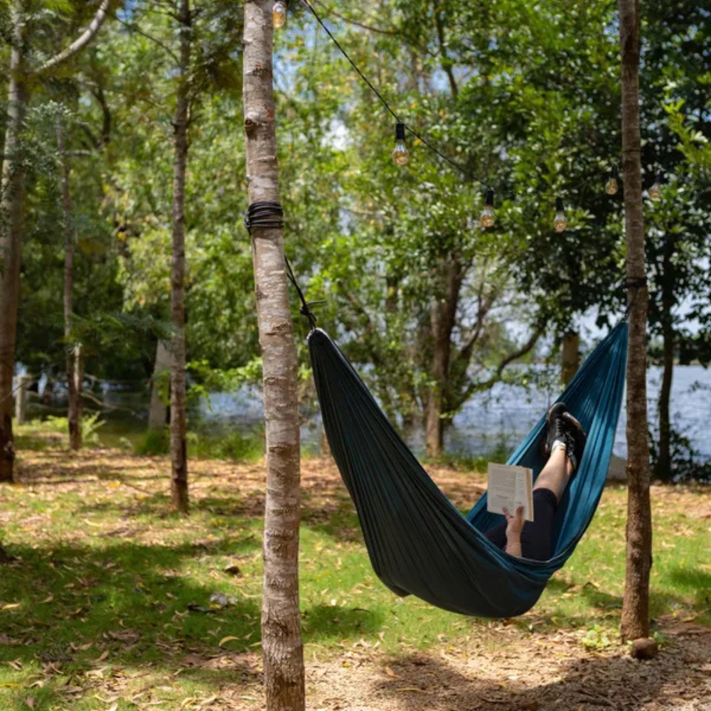 Find the perfect hammock spot and hop in with a book!